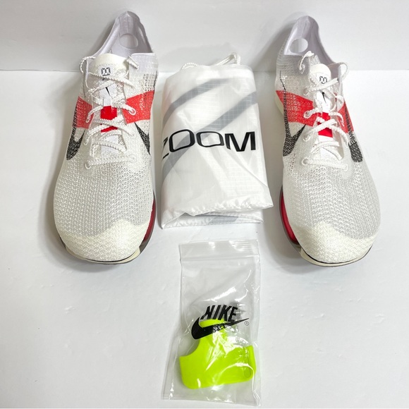 Nike Air Zoom Victory Eliud Kipchoge Distance Spikes FJ0668-100 White Red - Picture 2 of 7